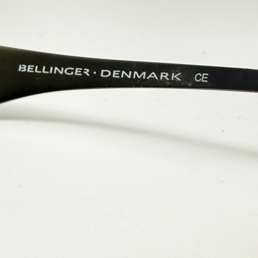 Bellinger Denmark BAC15 Eyeglass Frames Olive Green Striped Rectangular 51-18